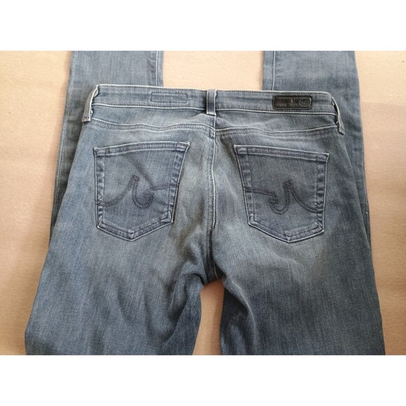 AG Adriano Goldschmied Women's Cotton Denim Slim Skinny Dylan Jeans Gray Size 27 - Picture 6 of 7